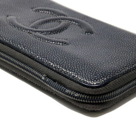 Chanel Caviar Long Large Quilted CC Zip Wallet CC-1104P-0007 - Picture 4 of 9